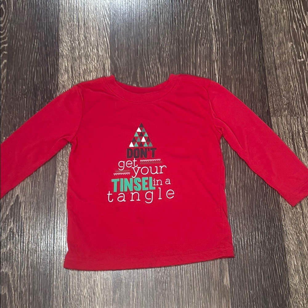 Don’t get your Tinsel in a Tangle Christmas pajama shirt size 2T